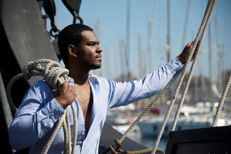 afro-american sailor on boats