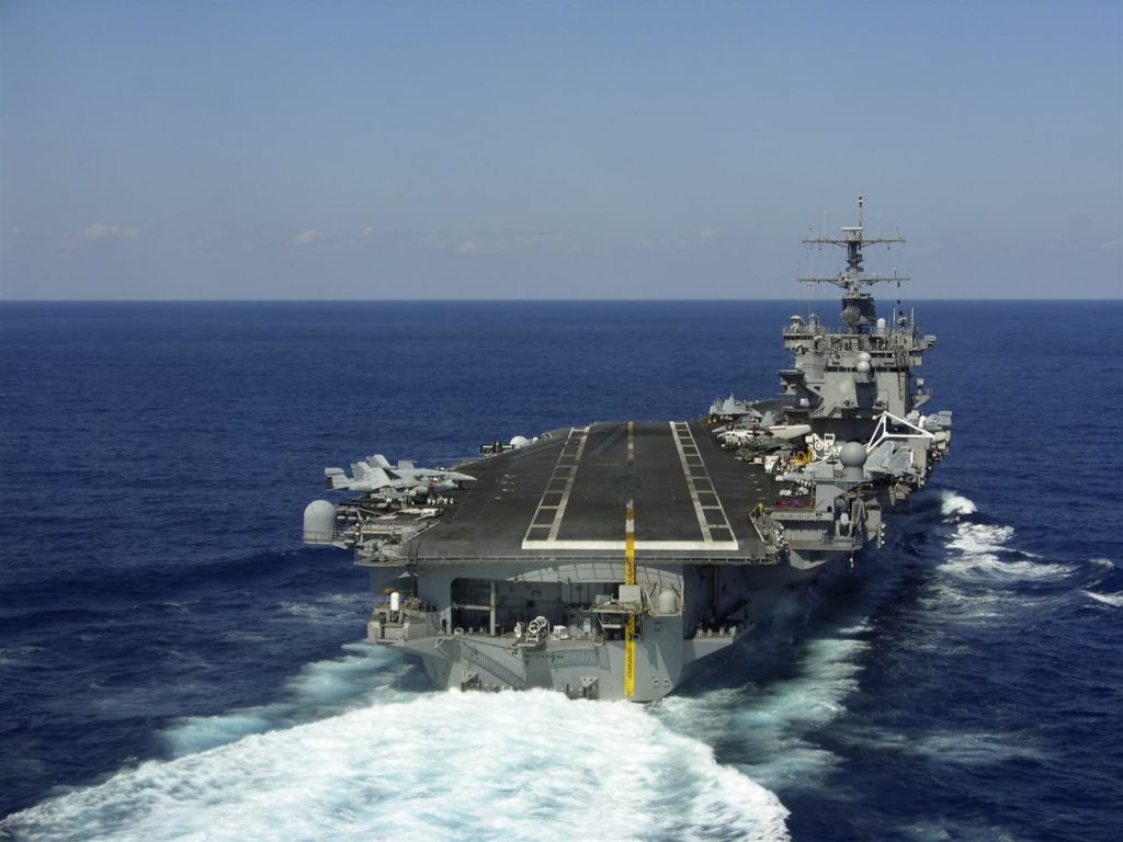 landing on the flight deck of an aircraft carrier