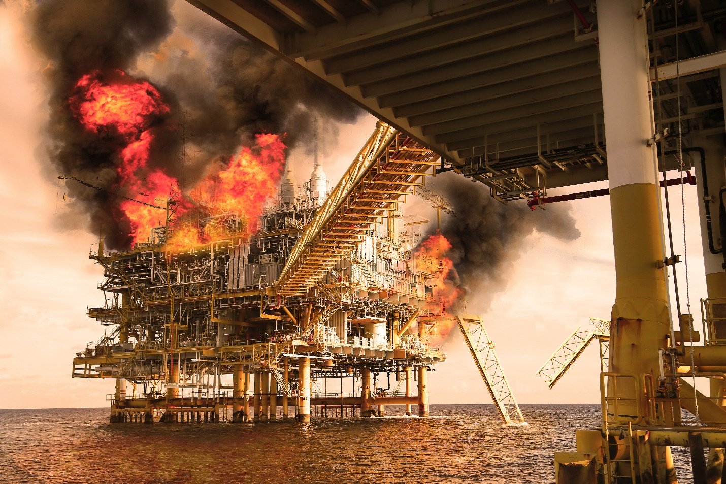 offshore oil and gas fire case