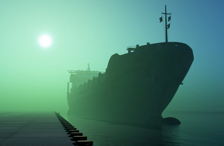 Cargo tanker trucks at the port