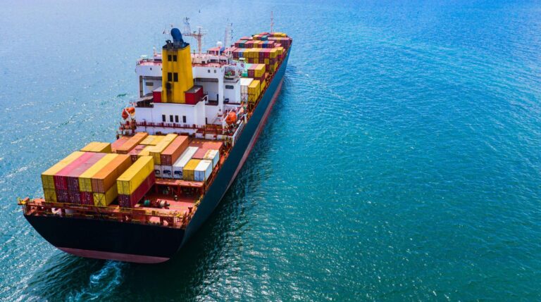 Maritime vessel at sea