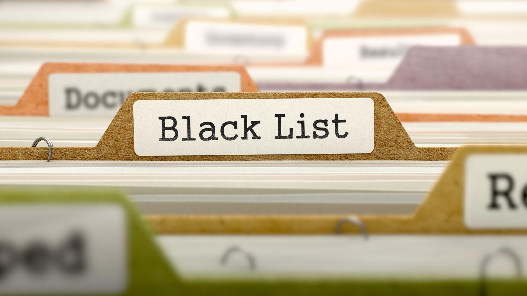 Black List - folder register name in directory