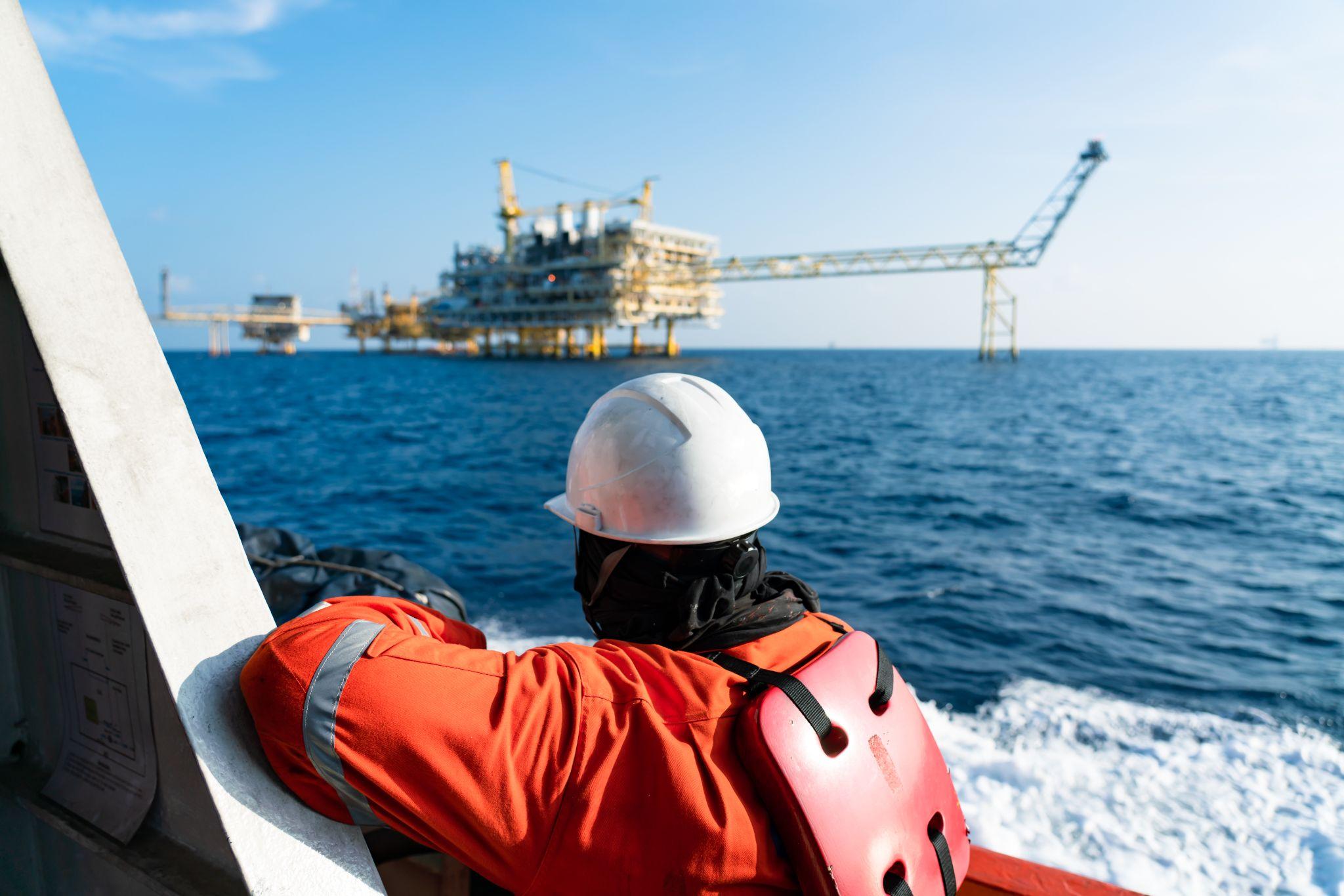 Offshore oil and gas wellhead remote platform