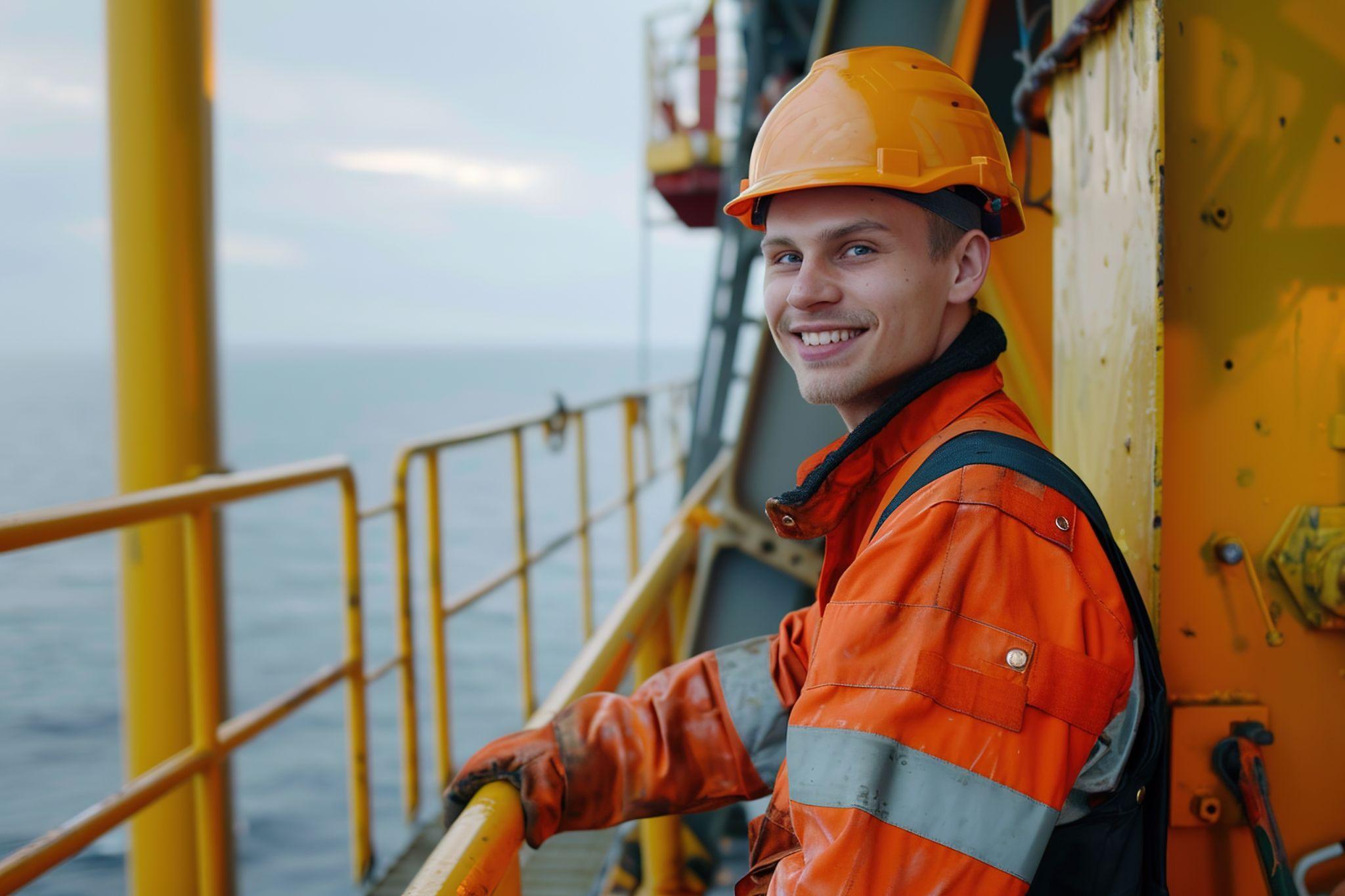 Male maritime worker