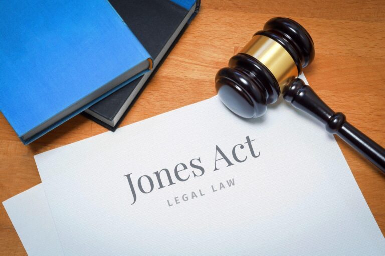 Jones Act legal law next to a gavel